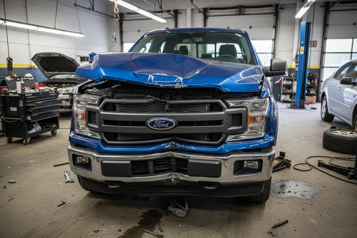 2019 Ford F-150 front damage