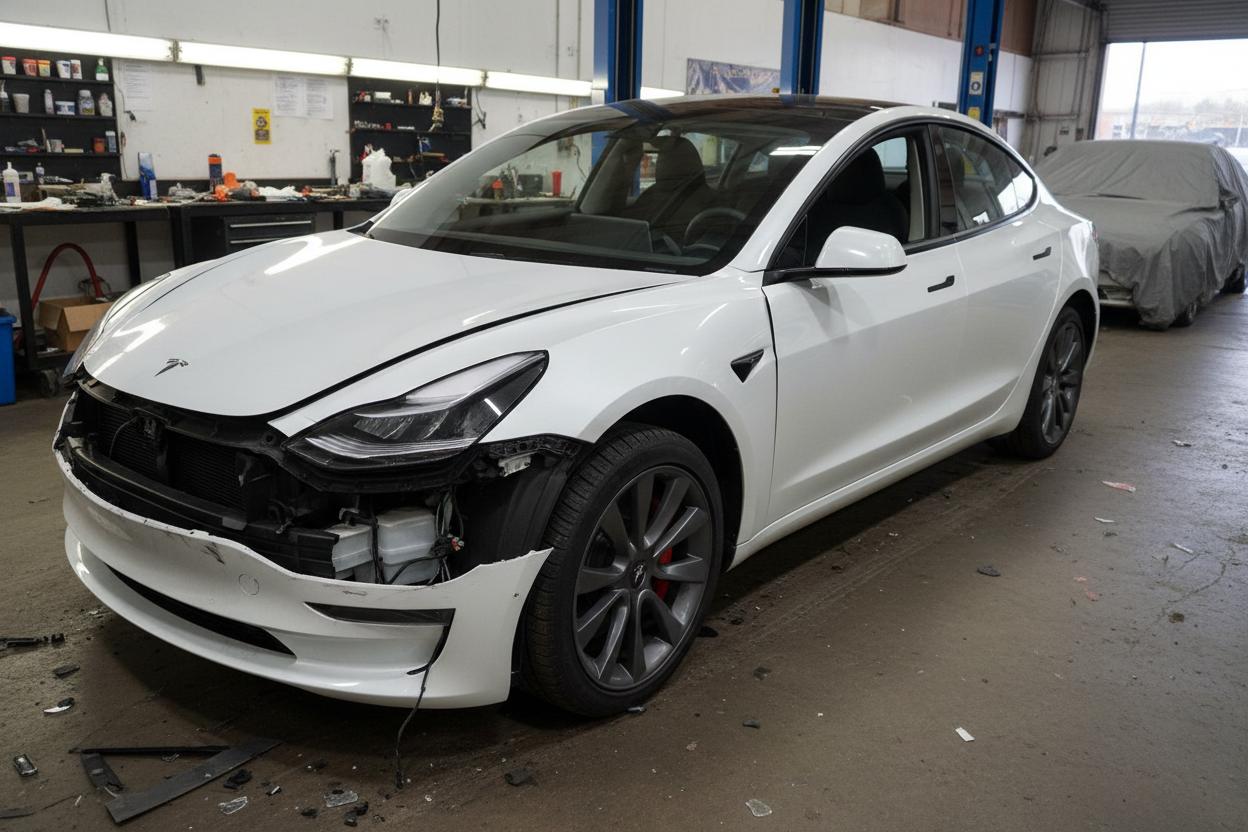 2023 Tesla Model 3 front damage